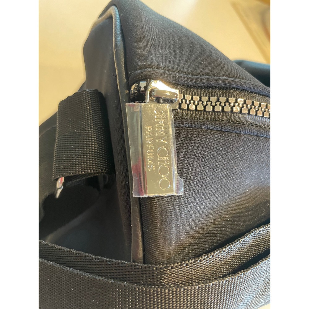 Jimmy Choo Parfums Tote Bag Black Neoprene Travel Weekend Gym Carry-On - Picture 6 of 16